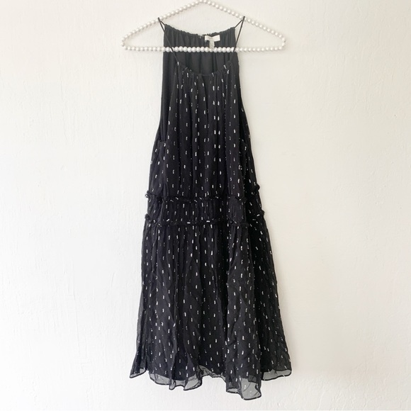 Joie Althia Metallic Embroidered Silk Dress - Picture 9 of 16